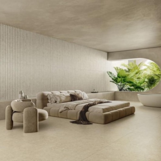 Porcelanato Biancogres Cannes Beige Satin Acetinado 90x90cm Retificado - Imagem principal - 89e3084b-2a6b-4b08-9b59-eaf8d8be50c7