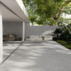 Porcelanato Biancogres Cannes Terrazzo Grigio Externo 90x90cm Retificado