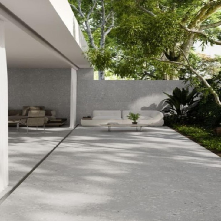 Porcelanato Biancogres Cannes Terrazzo Grigio Satin 90x90cm Retificado