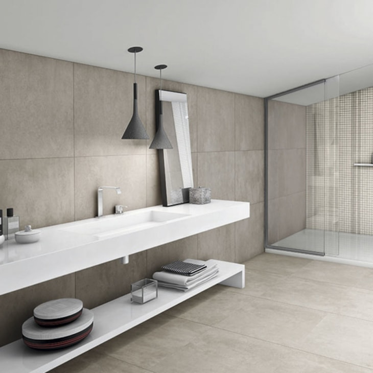 Porcelanato Roca Artisan Gris Mate Acetinado 90x90cm Cinza Retificado