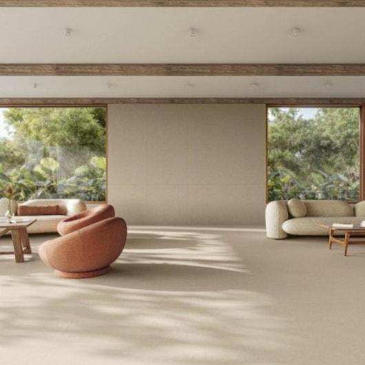 Porcelanato Biancogres Cemento Marfim Satin Acetinado 90x90cm Retificado - Imagem principal - 421f946d-0572-434d-a4cf-f6b4120cebea