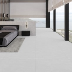 Porcelanato Biancogres Cemento Nebbia Acetinado Cinza 90x90cm Retificado