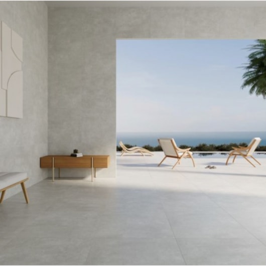 Porcelanato Biancogres Chicago Acetinado Grigio  80x80cm Retificado - Imagem principal - 49f302ec-af9e-49e4-8091-8aa831fee941