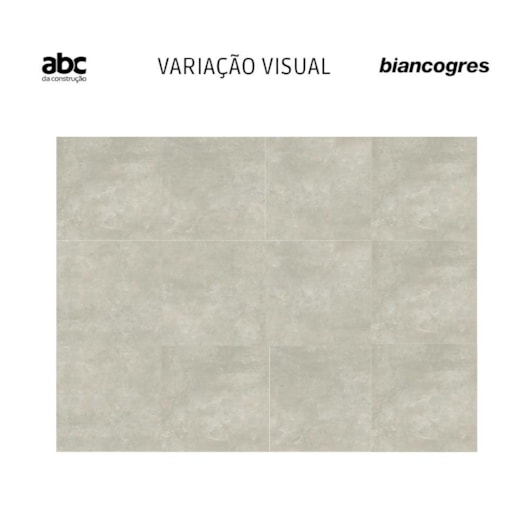 Porcelanato Biancogres Chicago Acetinado Grigio  80x80cm Retificado - Imagem principal - 2f9cd496-1576-4eb6-a684-0edcd24df733