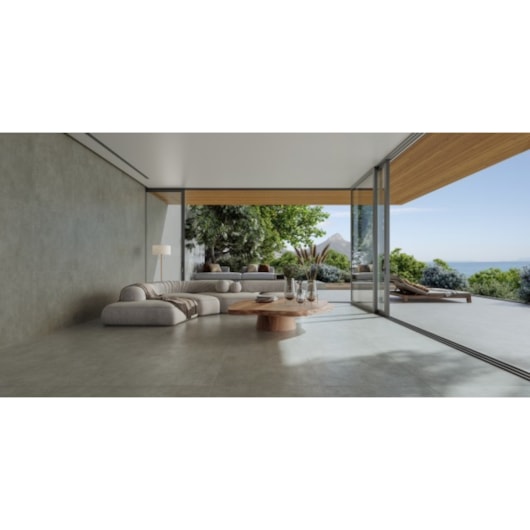 Porcelanato Biancogres Chicago Grafite Externo 80x80cm Retificado - Imagem principal - 4741503a-b450-4912-b941-e5451f160d5c