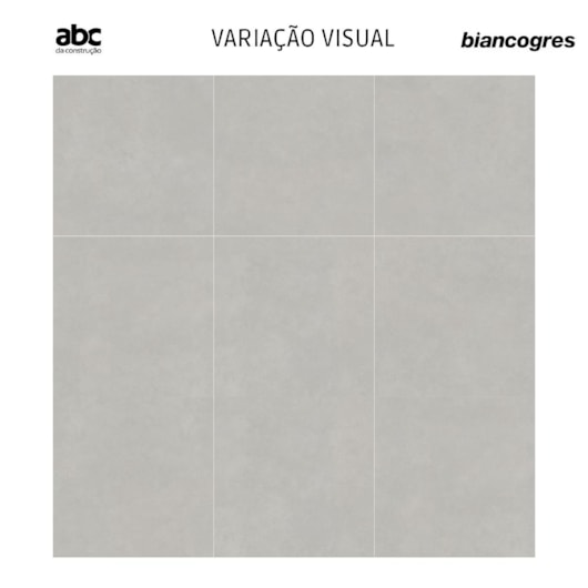 Porcelanato Biancogres Connection Grigio Satin Acetinado 120x120cm Retificado - Imagem principal - 23b0d593-3edb-450f-a831-5d21fd8275f7