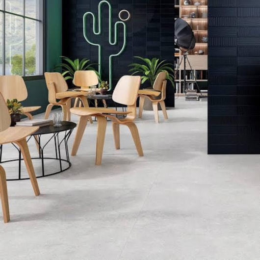 Porcelanato Biancogres Connection Silver Cinza  Acetinado 120x120cm Retificado - Imagem principal - 47be5e90-c7b7-4529-9548-7df99038205f