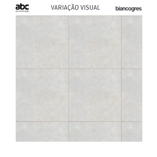 Porcelanato Biancogres Connection Silver Cinza  Acetinado 120x120cm Retificado - Imagem principal - 28f5767c-b9a9-4316-9c43-3642431de001