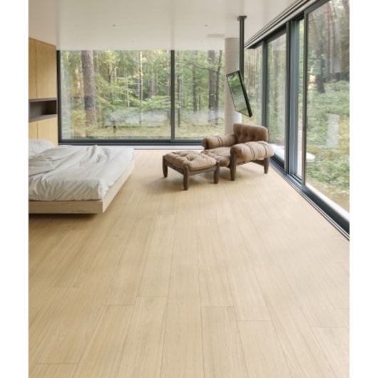 Porcelanato Biancogres Cumaru Beige 20x120cm Retificado - Imagem principal - 7c0817b0-4910-4888-a593-952cdc3717ee