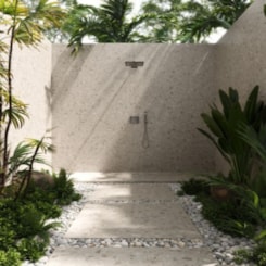 Porcelanato Biancogres Dorcia Terrazzo Beige Satin 100x100cm Retificado