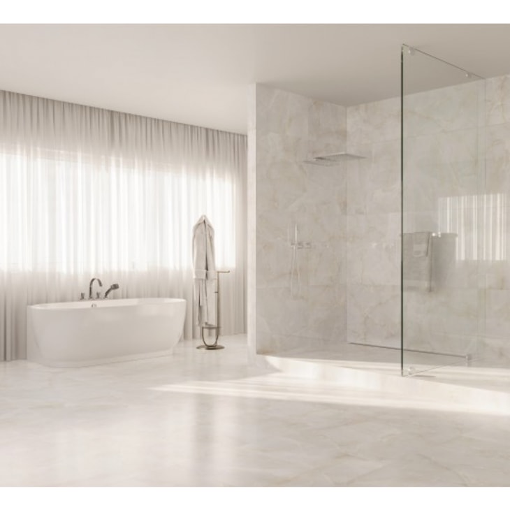 Porcelanato Biancogres Ivory Bianco Satin 100x100cm Retificado