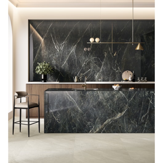 Porcelanato Biancogres Mare Nero Lux 90x180cm Retificado - Imagem principal - 32beaa92-c0fa-4802-bcdc-57410755078a