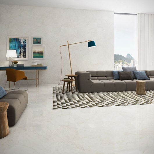 Porcelanato Biancogres Marmo Egeu Satin 90x90cm Retificado - Imagem principal - 2847ff80-5f8f-4e53-a162-920faa78633a