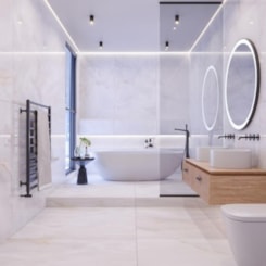 Porcelanato Biancogres Onix Bianco Satin Acetinado 90x90cm Retificado
