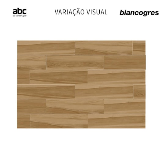 Porcelanato Biancogres Peroba Acetinado 26x106cm Retificado - Imagem principal - 38827e69-4f56-408a-b597-fae31f78bebb
