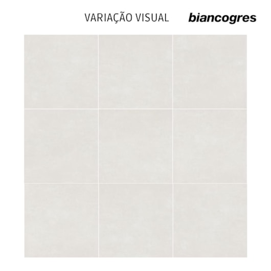 Porcelanato Biancogres Persia Nebbia Satin 100x100cm Retificado - Imagem principal - e1b91792-9201-4287-93de-1470a9997cf9