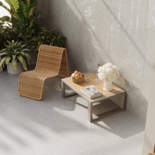 Porcelanato Biancogres Pulpis Grigio Satin 80x80cm Retificado - Imagem principal - 7d34fb76-ee9f-4505-a176-7681b90f1f6c