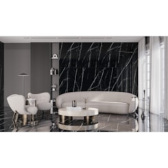 Porcelanato Biancogres Royal Black Lux 90x180cm Retificado