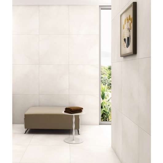 Porcelanato Biancogres Sensation Snow 60x60cm Retificado - Imagem principal - 8d739800-af21-41e8-8358-ebdc28cb49ce