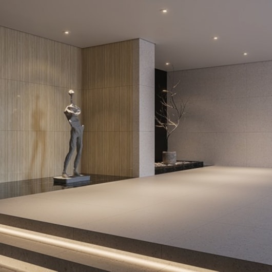 Porcelanato Biancogres Terrazzo Veneziano Avorio 90x90cm Retificado - Imagem principal - a10e0a70-cf41-4dd8-8fe9-0aec9765c96a