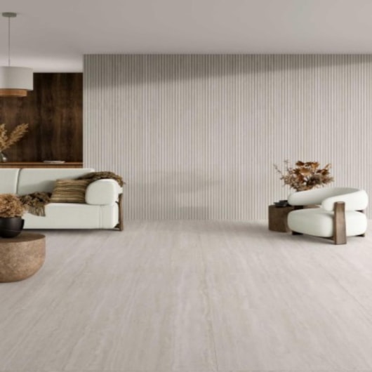 Porcelanato Biancogres Travertino Tivoli Externo 90x90cm Retificado - Imagem principal - 07155197-c347-4ec6-8e62-c9ea653c8158