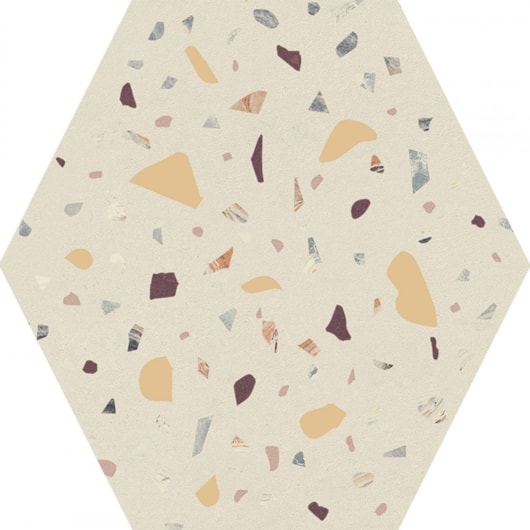 Porcelanato Ceusa Confete Hexagonal Wh Mix Natural 17,44x17,44cm Bold - Imagem principal - ffd94f11-372d-4e56-81bc-a0615afe5fcc