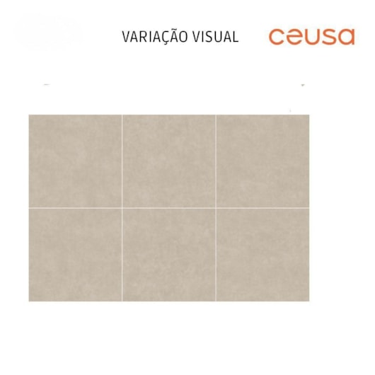 Porcelanato Ceusa Cromo Cinza Acetinado 90x90cm Retificado - Imagem principal - 17bbadd1-8242-4d8d-9dc8-b4ce8ad08c4e