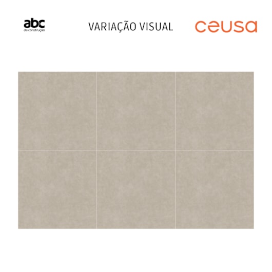 Porcelanato Ceusa Cromo Cinza Hard 120x120cm Retificado - Imagem principal - 5412d0ac-ac14-45fd-8831-389167b57a9a