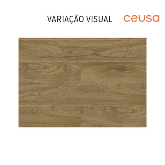 Porcelanato Ceusa Ipê Acetinado 28,8x119cm Retificado - Imagem principal - 04fb1937-e2cd-408a-a440-3f03c6a61544