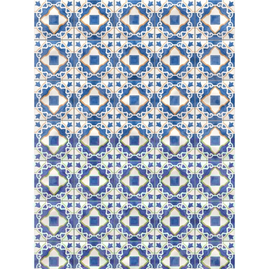 Porcelanato Ceusa Italian Days Dec 1 Mix Lux 20x20cm Bold - Imagem principal - ce9f3727-67d2-430b-b6f9-9f79af463c6f