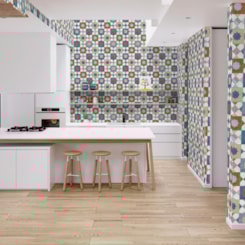 Porcelanato Ceusa Ladrilho Marroquino Mix Natural 58,4x58,4cm Retificado