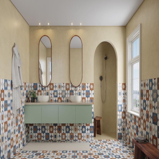 Porcelanato Ceusa Ladrilho Marroquino Mix Natural 58,4x58,4cm Retificado - Imagem principal - ace2b3bf-55e3-4a30-a2bf-c172cab3b7e1