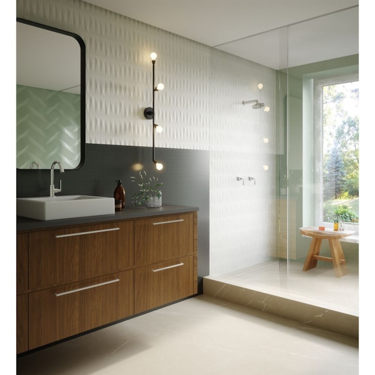 Porcelanato Ceusa Pulpis Bege Acetinado 100x100cm Retificado