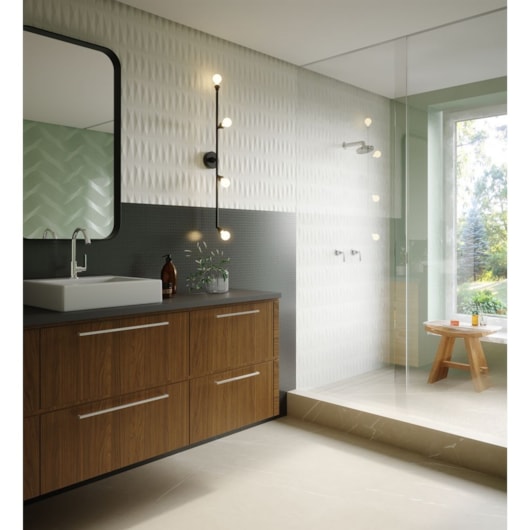 Porcelanato Ceusa Pulpis Bege Acetinado 100x100cm Retificado - Imagem principal - 8db5b20e-d191-4063-8b08-6b3321e1aa45