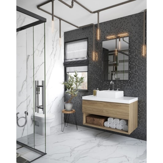 Porcelanato Ceusa Rimini Polido 100x100cm Retificado - Imagem principal - 84f36182-80a9-4fd3-8cac-fd969d728114