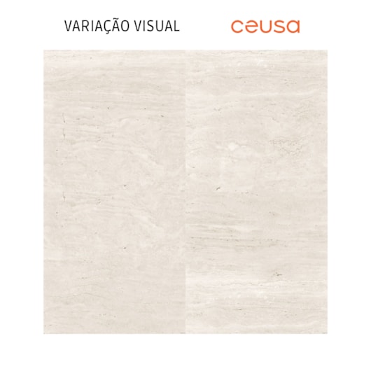 Porcelanato Ceusa Travertino Veins Acetinado 80x80cm Retificado  - Imagem principal - 9654fea5-3bc3-4ef4-804f-8be9762e1ffa