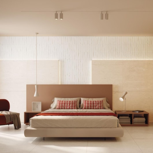 Porcelanato Ceusa Travertino Veins Be Natural 87,7x87,7cm Retificado - Imagem principal - 38d9907d-3ae2-4b57-8b6a-9dfe8723d279