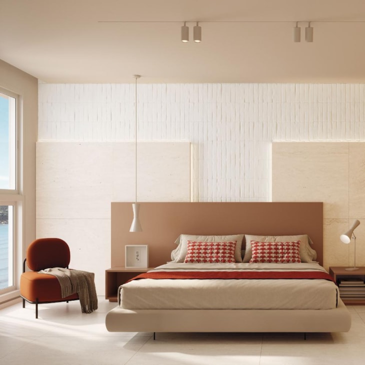 Porcelanato Ceusa Travertino Veins Be Natural 90x90cm Retificado