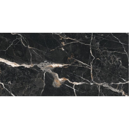 Porcelanato Damme Black Gale Polido 62x121cm Retificado - Imagem principal - 01d6fc03-9092-49f3-949b-9756cbc07aee