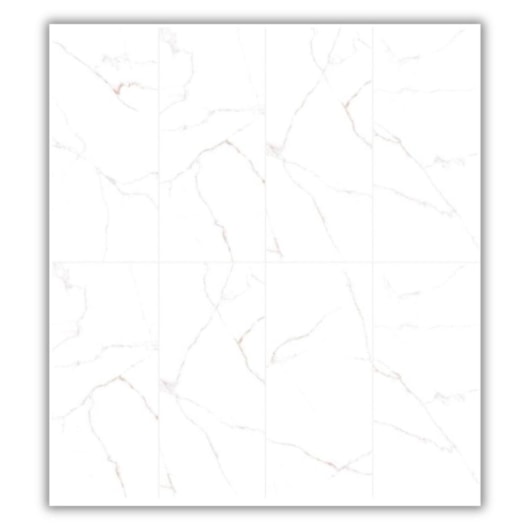 Porcelanato Damme Branco Pigues Polido 82x182cm Retificado - Imagem principal - 63c67b8f-f1f9-4466-9ad0-520fb0ae6fc5