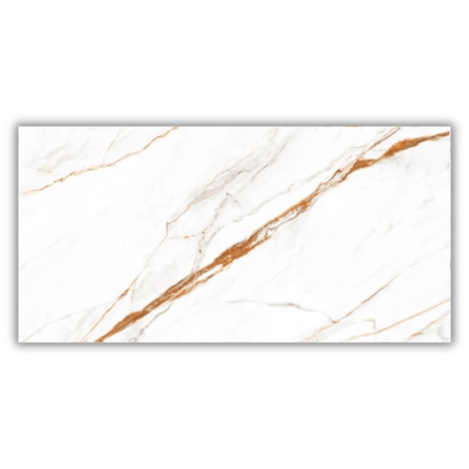 Porcelanato Damme Calacata Oro Lux Acetinado 62x121cm Retificado - Imagem principal - 9bae37df-3759-4123-84ff-9f8ecfc19a9f