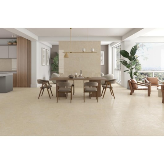 Porcelanato Damme Crema Marfil Polido 62x121cm Retificado - Imagem principal - 3573d86f-7cb2-420c-bf73-0d221451f2c1