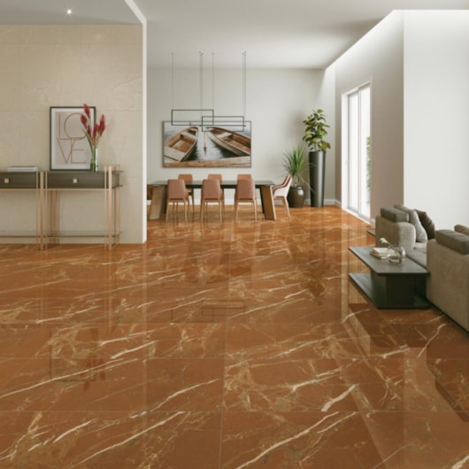 Porcelanato Damme Crema Natura Acetinado 83x83cm Retificado - Imagem principal - 7276e2ab-4a13-4922-90a2-b530bba35fff