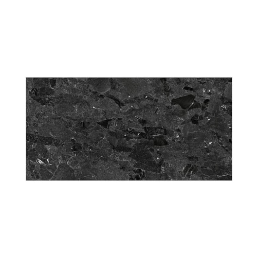 Porcelanato Damme Geodo Negro Polido 62x121cm Retificado - Imagem principal - 674cc377-d104-4bbe-b0ed-12a78b1b1987