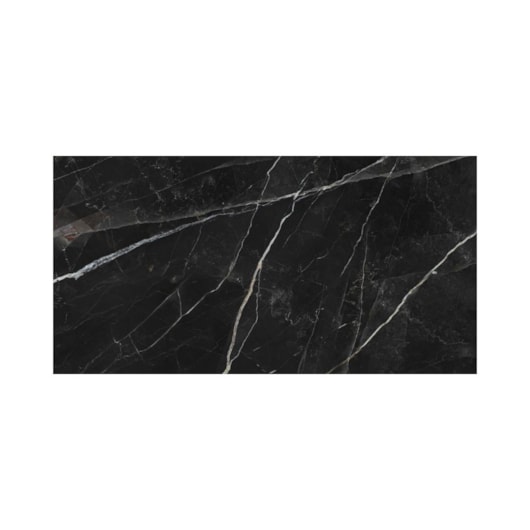 Porcelanato Damme Nero Levanto Polido 62x121cm Retificado - Imagem principal - 08850da2-d05f-4035-b43d-dd5c92877f94