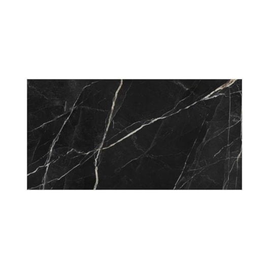 Porcelanato Damme Nero Levanto Polido 62x121cm Retificado - Imagem principal - e12a35cc-c95a-4850-82b5-2567415f64a6