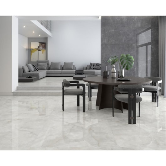Porcelanato Damme Onix Ice Acetinado 83x83cm Retificado - Imagem principal - 026a4381-02b1-405c-9c08-43a6b7adfdd9