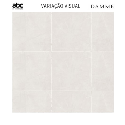 Porcelanato Damme Pulpis White Acetinado 83x83cm Retificado - Imagem principal - 300af1f7-cfbe-46f1-8437-415fa3cf8c2e