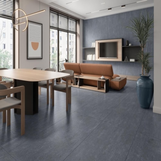 Porcelanato Damme Rustic Luxe Blue DDG 82x182cm Retificado - Imagem principal - e2d35202-8f69-46d8-a877-999f9e058901