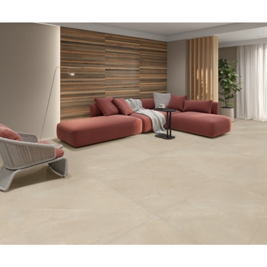 Porcelanato Damme Sandstone Acetinado 121x121 Retificado - Imagem principal - 8b0084ad-81b4-43ef-8c05-8deb10c18583